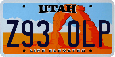 UT license plate Z930LP