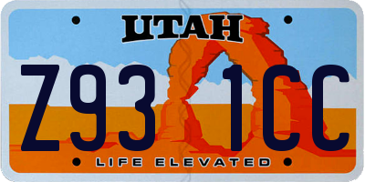 UT license plate Z931CC