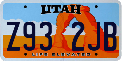 UT license plate Z932JB