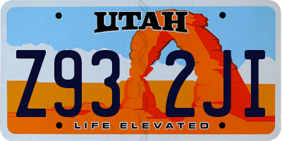 UT license plate Z932JI