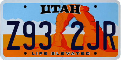 UT license plate Z932JR