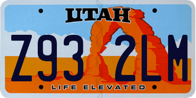 UT license plate Z932LM