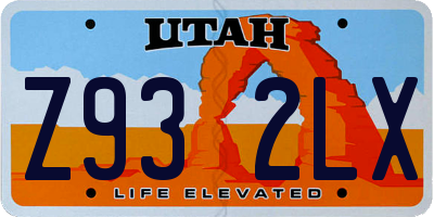 UT license plate Z932LX