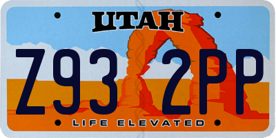 UT license plate Z932PP