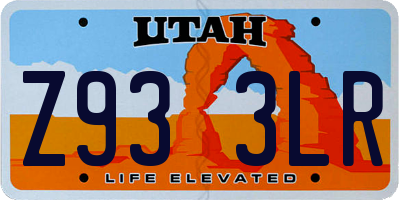 UT license plate Z933LR