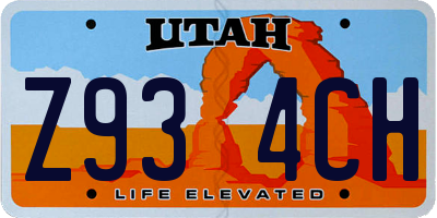 UT license plate Z934CH