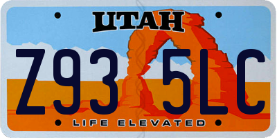 UT license plate Z935LC