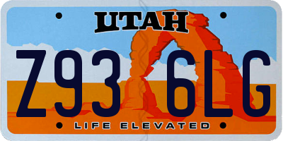 UT license plate Z936LG
