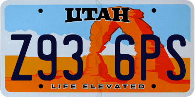 UT license plate Z936PS