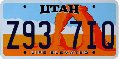 UT license plate Z937IQ