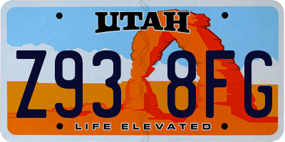 UT license plate Z938FG