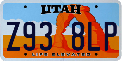 UT license plate Z938LP