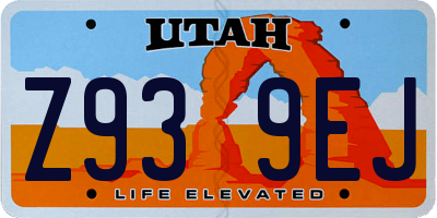 UT license plate Z939EJ