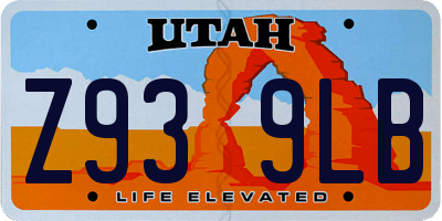 UT license plate Z939LB