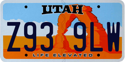UT license plate Z939LW