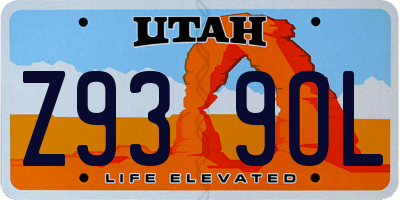 UT license plate Z939OL