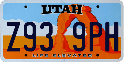 UT license plate Z939PH