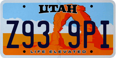 UT license plate Z939PI