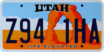 UT license plate Z941HA