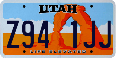UT license plate Z941JJ