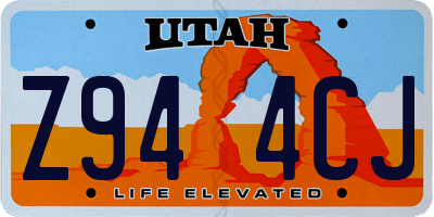 UT license plate Z944CJ