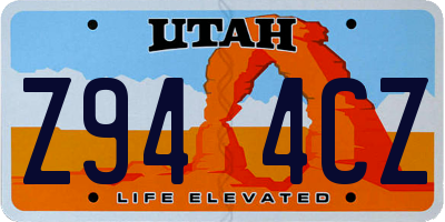 UT license plate Z944CZ