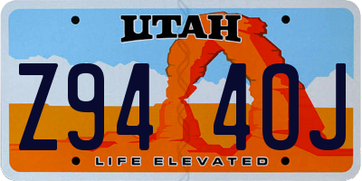 UT license plate Z944OJ