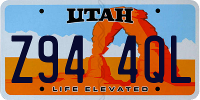 UT license plate Z944QL