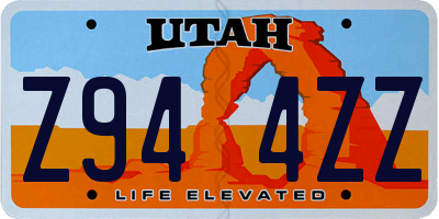 UT license plate Z944ZZ