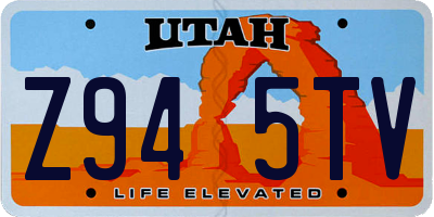 UT license plate Z945TV
