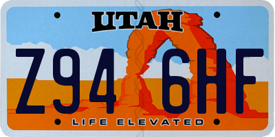 UT license plate Z946HF