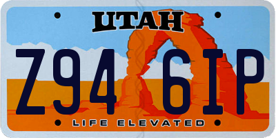 UT license plate Z946IP
