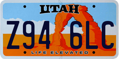UT license plate Z946LC