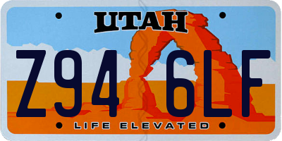 UT license plate Z946LF