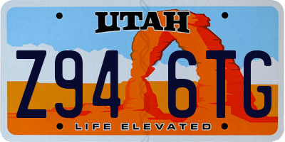 UT license plate Z946TG