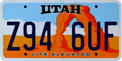 UT license plate Z946UF