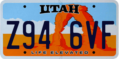UT license plate Z946VF