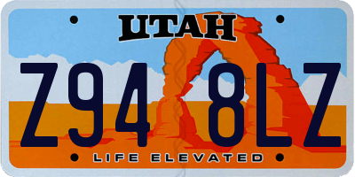 UT license plate Z948LZ