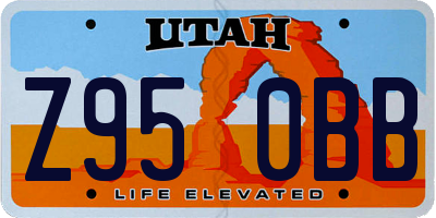 UT license plate Z950BB