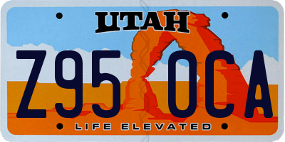 UT license plate Z950CA