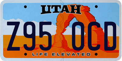 UT license plate Z950CD
