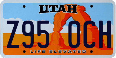 UT license plate Z950CH