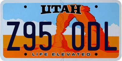 UT license plate Z950DL