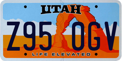 UT license plate Z950GV