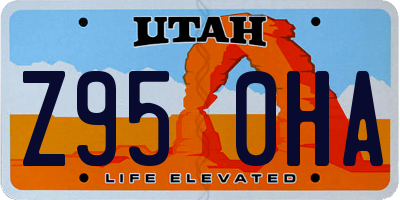 UT license plate Z950HA