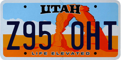 UT license plate Z950HT