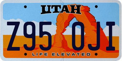 UT license plate Z950JI