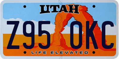 UT license plate Z950KC