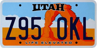 UT license plate Z950KL