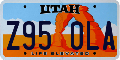 UT license plate Z950LA